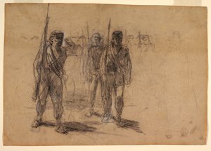 Vojáci Vrtání od Winslow Homer
