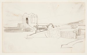 Studie na "Searchlight, vstup do přístavu, Santiago de Cuba" od Winslow Homer