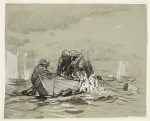 Studie na "The Herring Net" od Winslow Homer