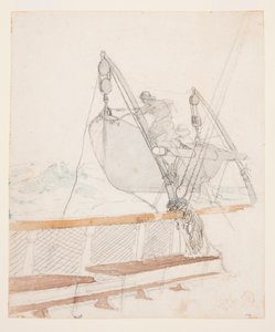 Studie na "Signál tísně" od Winslow Homer