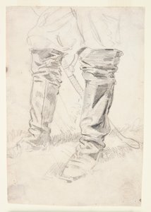 Studie jezdeckých důstojnických bot od Winslow Homer