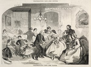 Den díkůvzdání - Tanec, 1858. od Winslow Homer