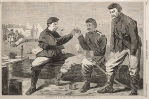 Den díkůvzdání v armádě – After Dinner: The Wish-Bone, 1864. od Winslow Homer