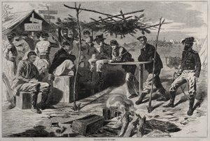 Den díkůvzdání v táboře od Winslow Homer