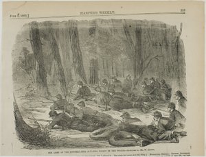 Armáda Potomacu - náš odlehlý piket v lesích od Winslow Homer