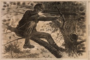 The Army of the Potomac - A Sharpshooter on Picket Duty, z Harper