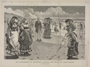 Pláž u Long Branch od Winslow Homer