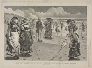 Pláž v Long Branch, 1869. od Winslow Homer