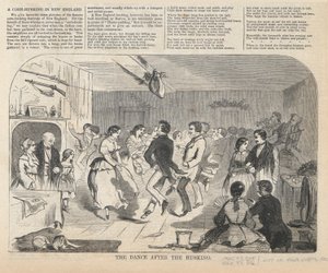Tanec po loupání, od Harpera od Winslow Homer