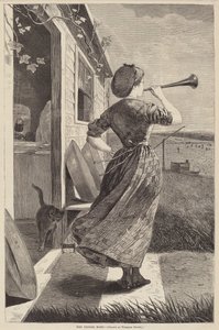 Dinner Horn, 1870. od Winslow Homer