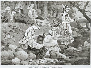 "Rybářský večírek--" od Winslow Homer