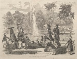 Fontána v Boston Common od Winslow Homer