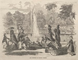 Fontána v Boston Common, 1857. od Winslow Homer