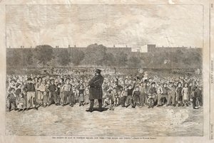 Čtvrtý červenec na Tompkins Square, New York – The Sogers Are Coming, 1868. od Winslow Homer
