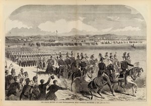 The Grand Review at Camp Massachusetts, Near Concord, 9. září 1859, z Harper