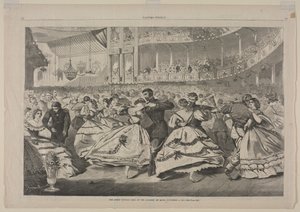 Velký ruský ples v Hudební akademii, 5. listopadu 1863 od Winslow Homer