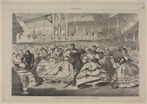 Velký ruský ples na Akademii hudby, 5. listopadu 1863, 1863. od Winslow Homer