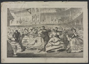 Velký ruský ples na Akademii hudby, 5. listopadu 1863, 1863. od Winslow Homer