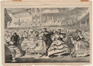 Velký ruský ples na Akademii hudby, 5. listopadu 1863, od Harpera od Winslow Homer