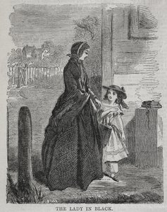 Dáma v černém, 1860. od Winslow Homer