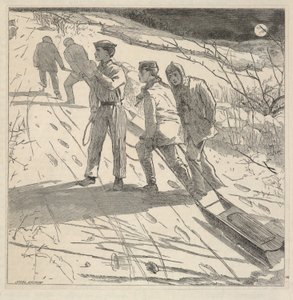 The Midnight Coast, z časopisu The Riverside Magazine for Young People, leden 1867 od Winslow Homer