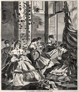 Válka – Výroba helmic pro dobrovolníky od Winslow Homer