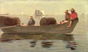 Tři chlapci v Dory, 1873 od Winslow Homer