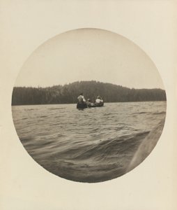 Tři kanoisté, Lake St. John, provincie Quebec, asi 1895, asi 1904 (želatinový stříbrný tisk) od Winslow Homer