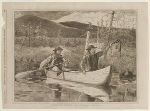 Chytání do pastí v Adirondacku od Winslow Homer