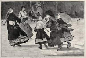 Zima - bruslařská scéna, 1868. od Winslow Homer