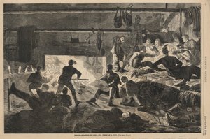 Zimní ubikace v táboře od Winslow Homer