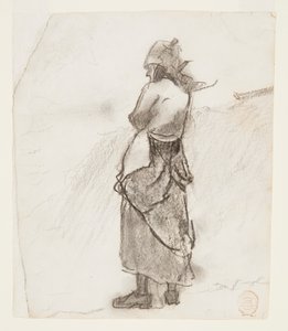 Žena s výhledem na moře, Cullercoats, Anglie od Winslow Homer