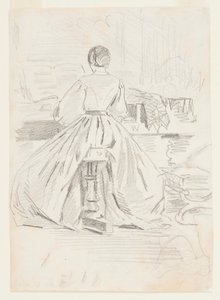 Žena u klavíru od Winslow Homer