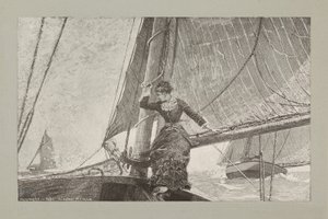 Dívka na jachtě od Winslow Homer