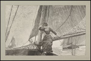 Dívka jachtingu, 1880 od Winslow Homer