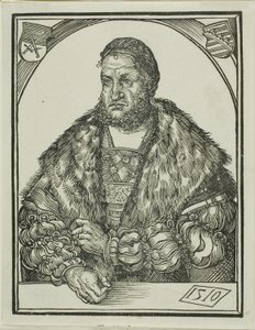 Saský kurfiřt Fridrich III., z Intelektuální zrcadlo lidského štěstí od Wolf Traut