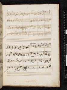 Adagio a fuga c moll, K. 546, Add. 28996, f.4r od Wolfgang Amadeus Mozart