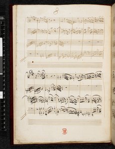 Adagio a fuga c moll, K. 546, Add. 28996, f.6v od Wolfgang Amadeus Mozart
