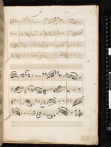 Adagio a fuga c moll, K. 546, Add. 28996, f.7r od Wolfgang Amadeus Mozart