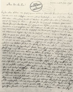 Ručně psaný dopis otci. Vídeň 13. června 1781 od Wolfgang Amadeus Mozart