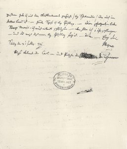 Wolfgang Amadeus Mozart (1756-1791) rakouský hudební skladatel. Ručně psaný dopis své ženě Constanze. 31. července 1791 od Wolfgang Amadeus Mozart