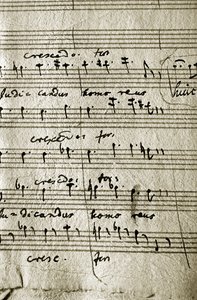 Pracovní partitura Requiem Wolfganga Amadea Mozarta (hudební partitura) od Wolfgang Amadeus Mozart