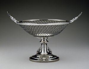 Stojan na ovoce, c. 1860-1875 (stříbro)