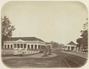 Sociëteit Harmonie a obchod Oger Frères v Batavia