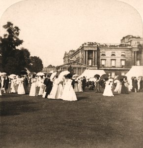 Zahradní slavnost, Buckinghamský palác, Londýn, Anglie, 1900.