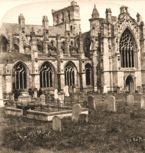 Melrose Abbey, Melrose, Skotsko, 1896. od Works and Sun Sculpture Studios