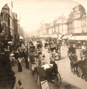 Regent Street, Londýn, 1896. od Works and Sun Sculpture Studios