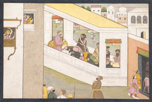 Ráma a Lakšmana jako chlapci asistují mudrci Vishvamitra: Folio z rozptýleného..., ca. 1780. od Workshop active in the First generation