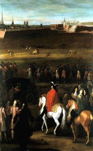 Velké bitvy Ludvíka XIV.: Redukce citadely v Cambrai, 1677. od Workshop of Adam Frans van der Meulen