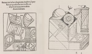 Clockwork, po předchozím vydání Sebast. Munster, 1533 od Workshop of Hans Holbein the Younger